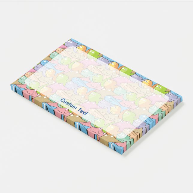 Post-it® Dessin animé de Fishes (Incliné)