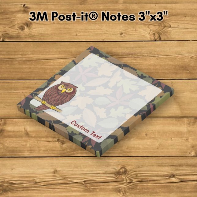 Post-it® Dessin animé de hibou (Créateur téléchargé)