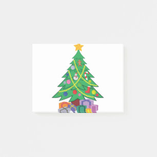 Post-it® dessin animé de l'arbre de Noël