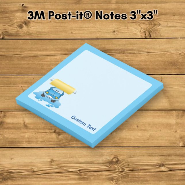 Post-it® Dessin animé de lavage de voiture (Créateur téléchargé)