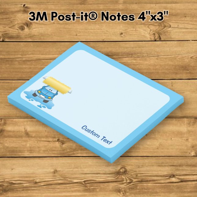 Post-it® Dessin animé de lavage de voiture (Créateur téléchargé)