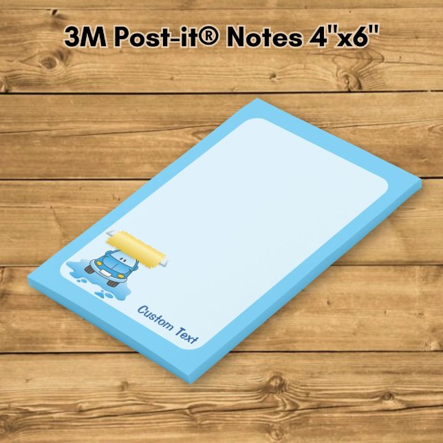 Post-it® Dessin animé de lavage de voiture (Créateur téléchargé)