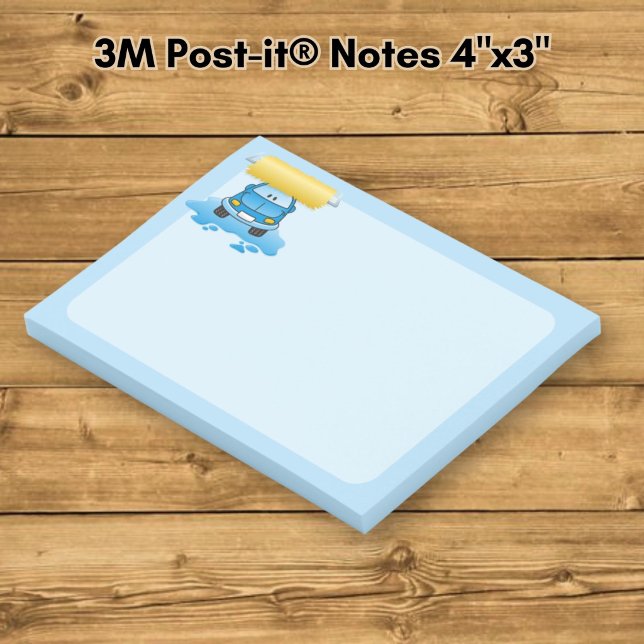 Post-it® Dessin animé de lavage de voiture (Créateur téléchargé)