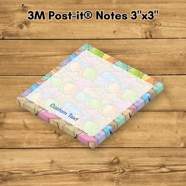 Post-it® Dessin animé de poissons (Créateur téléchargé)
