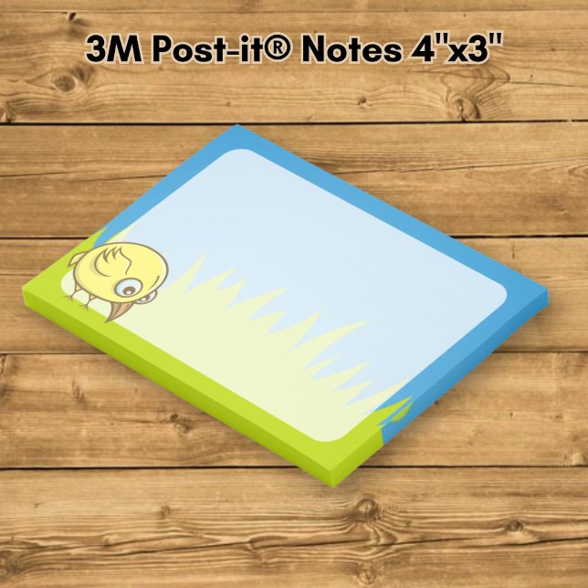 Post-it® Dessin animé d'oiseau jaune (Créateur téléchargé)