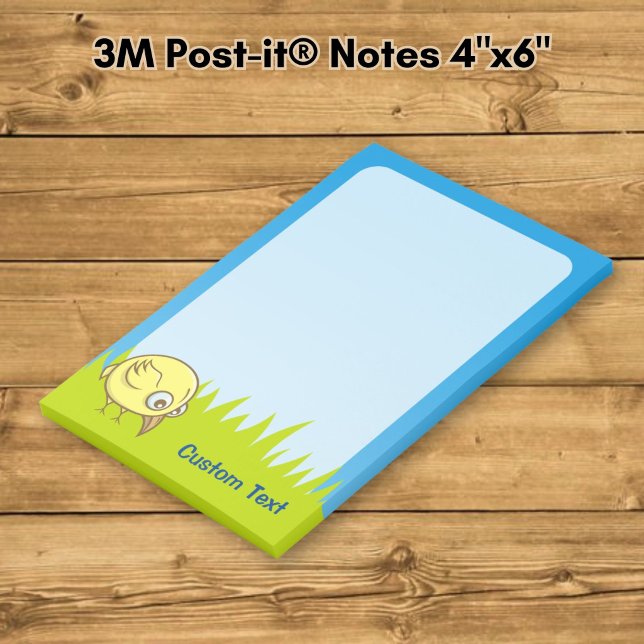 Post-it® Dessin animé d'oiseau jaune (Créateur téléchargé)