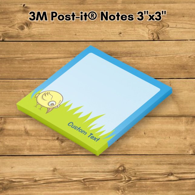 Post-it® Dessin animé d'oiseau jaune (Créateur téléchargé)