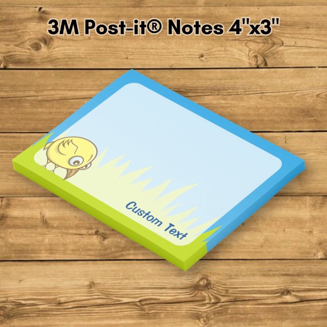 Post-it® Dessin animé d'oiseau jaune (Créateur téléchargé)