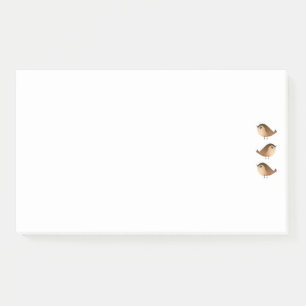 Post-it® Dessin animé d'oiseau moineau