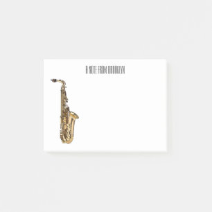 Post-it® dessin animé saxophone