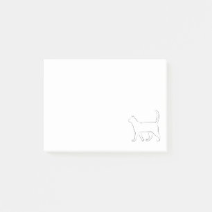 Post-it® Dessin au trait simple chat