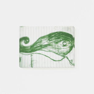 Post-it® dessin de baleine verte manga anime dessin animé
