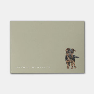 Post-it® Dessin de chiot de berger allemand