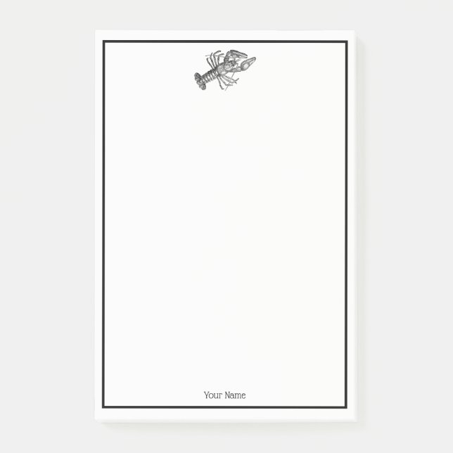 Post-it® Dessin de homard vintage no 1 (Devant)