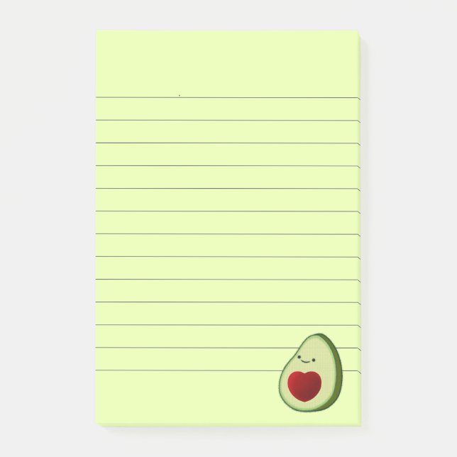 Post-it® Dessin de l'Avocado Lover Cute (Devant)