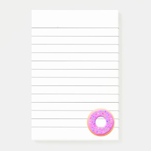 Post-it® Dessin De Mignonne Donut Avec Des Saupoudrages