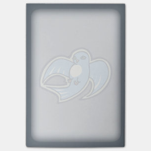Post-it® Dessin D'Encre Bleu Et Blanc Doux
