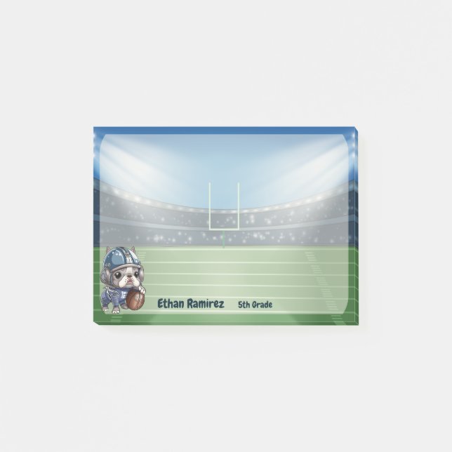 Post-it® Dessin du stade de taurin français mignon (Devant)