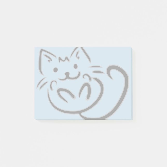 Post-it® Dessin mignon de chat (Devant)