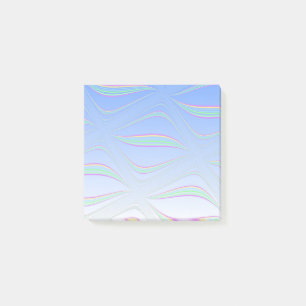 Post-it® Dessin ondulé bleu flottant
