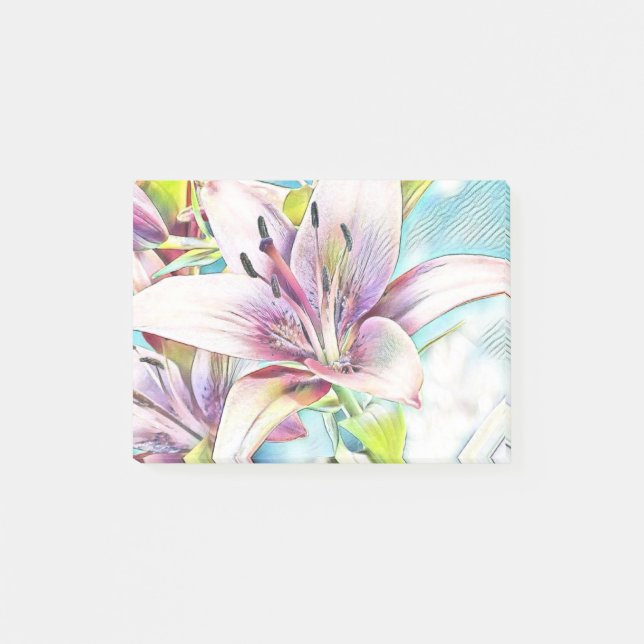 Post-it® Dessin rose Azeea (Devant)