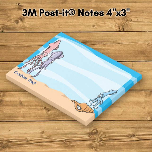 Post-it® Dessins animés de calmars (Créateur téléchargé)