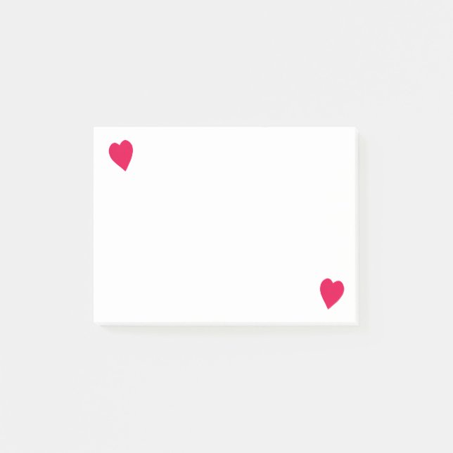 Post-it® Deux Coeurs Rouges, Publier Des Notes (Devant)