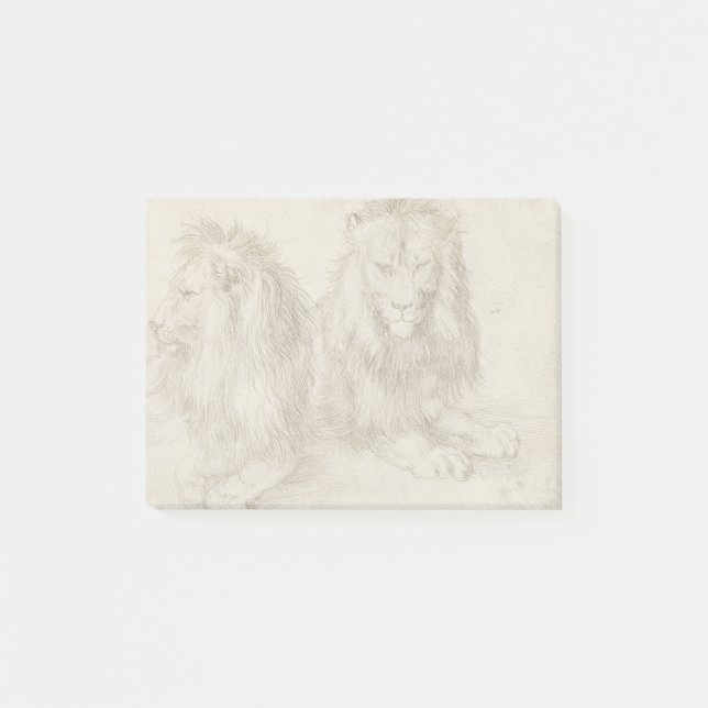Post-it® Deux Lions assis Albrecht Durer (Devant)