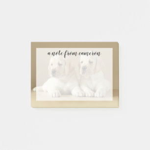 Post-it® Deux Marionnettes Golden Labrador