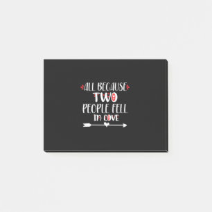 Post-it® Deux Personnes Se Sentent Amoureuses