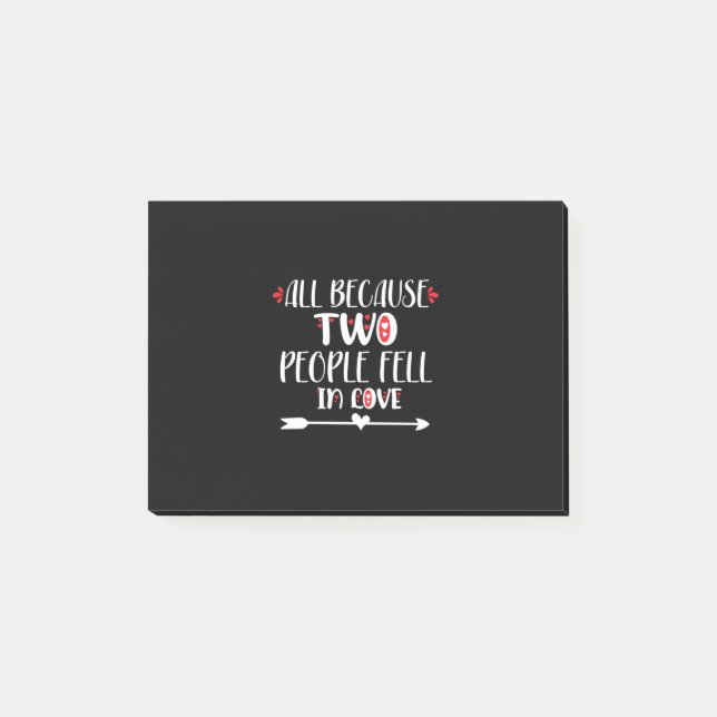 Post-it® Deux Personnes Se Sentent Amoureuses (Devant)
