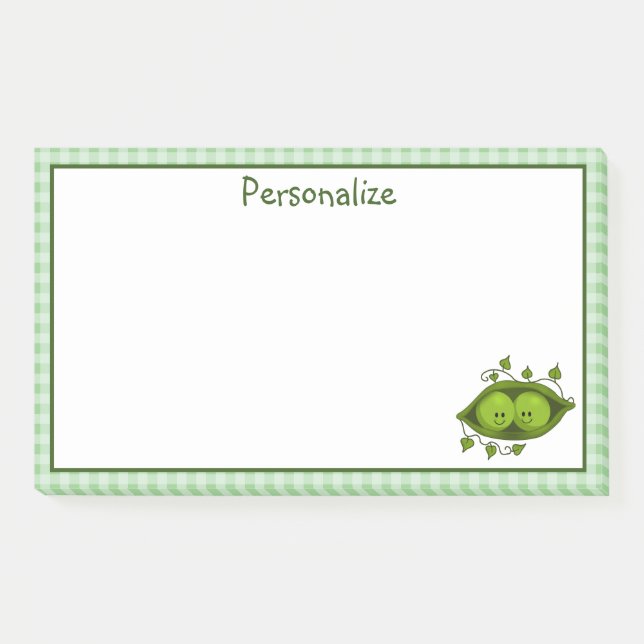 Post-it® Deux petits pois dans une cosse  (Devant)