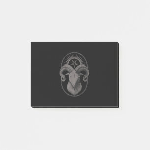 Post-it® Devil Goat Pentagram Baphomet Satan Occult Satanic
