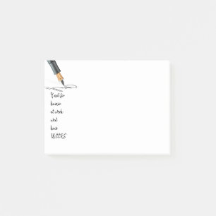 Post-it® Devis de travail amusant Si pas pour l'Humour nous