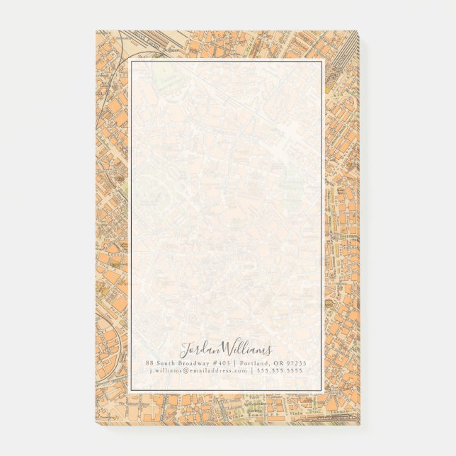 Post-it® Di Milan - carte de Pianta de Milan, Italie (Devant)