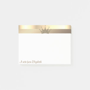 Post-it® Diadème Moderne Élégant en Or - Personnalisé