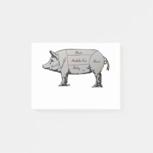 Post-it® Diagramme de cochon du boucher
