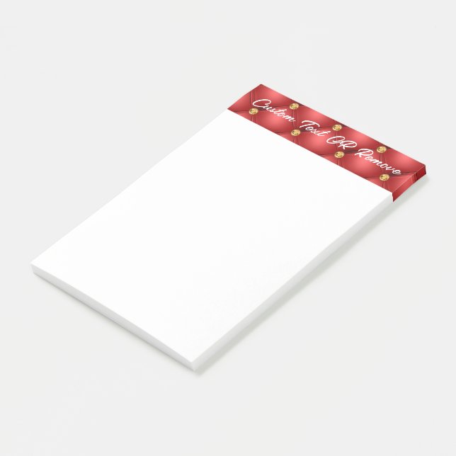 Post-it® Diamants d'or rouge Tufted Notes collantes personn (Incliné)