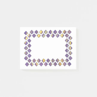 Post-it® Diamants jaunes violets Publier des notes