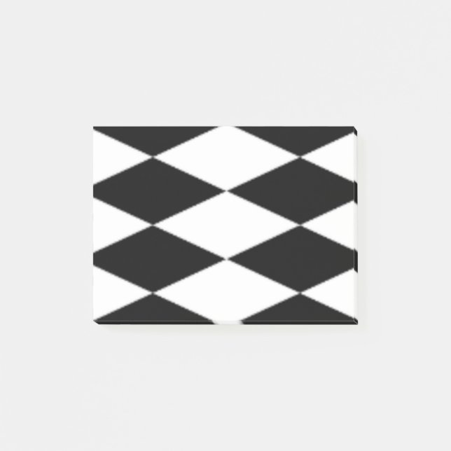 POST-IT® DIAMANTS NOIRS ET BLANCS (Devant)