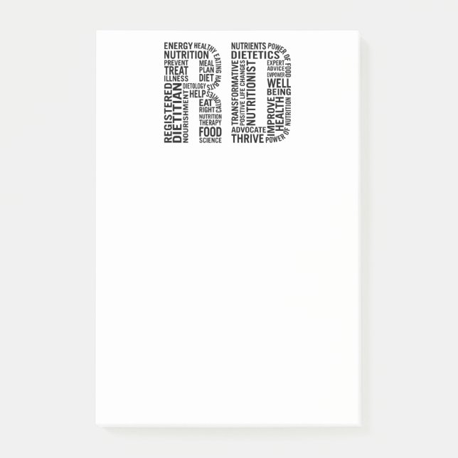 Post-it® Diététicien enregistré RD (Devant)