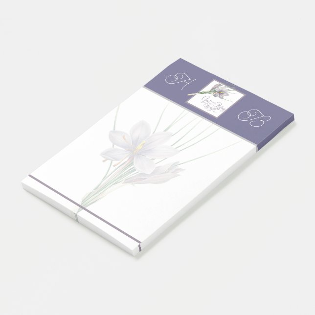 Post-it® Dieu est notre Refuge et notre monogramme de force (Incliné)