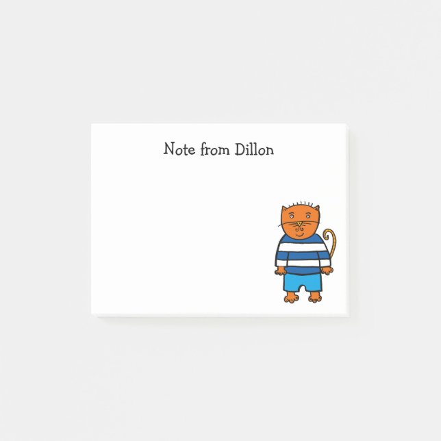 Post-it® Dillon le Chat personnalisé (Devant)