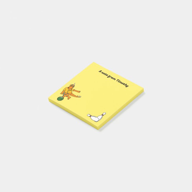 Post-it® Dinosaure de Bowling Bowlers personnalisés (Incliné)