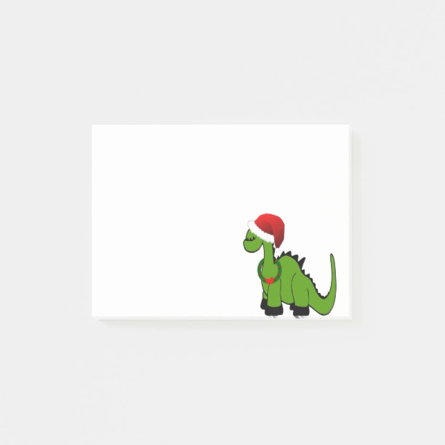 Post-it® Dinosaure de Noël (Devant)