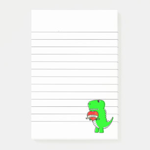 Post-it® Dinosaure Jour des Valentines
