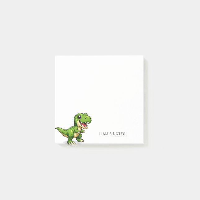 Post-it® Dinosaure mignon tendance personnalisé (Devant)