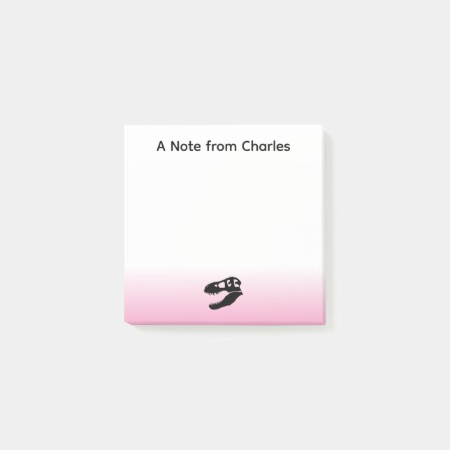 Post-it® Dinosaure personnalisé T. rex (Devant)