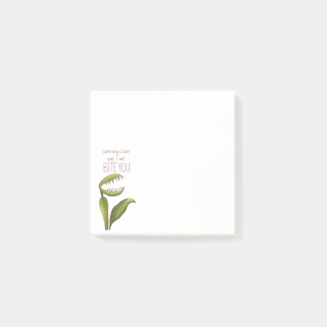Post-it® Dioïde de Vénus drôle avec message d'avertissement (Devant)