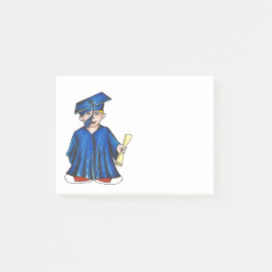 Post-it® Diplôme de Casquette bleu pour diplômés Favoriser